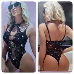 Malla body con brillantes